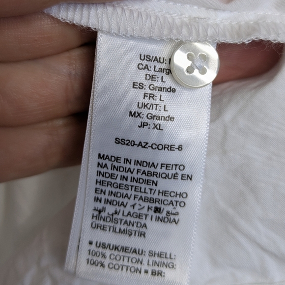 The Drop Ilana Loose Sleeveless Wide-hem Poplin Maxi Size Large White - Picture 9 of 11